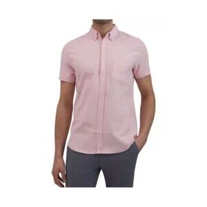 Ben Sherman Men's Short Sleeve Textured Slub Shirt size M NWT Stretch Cotton